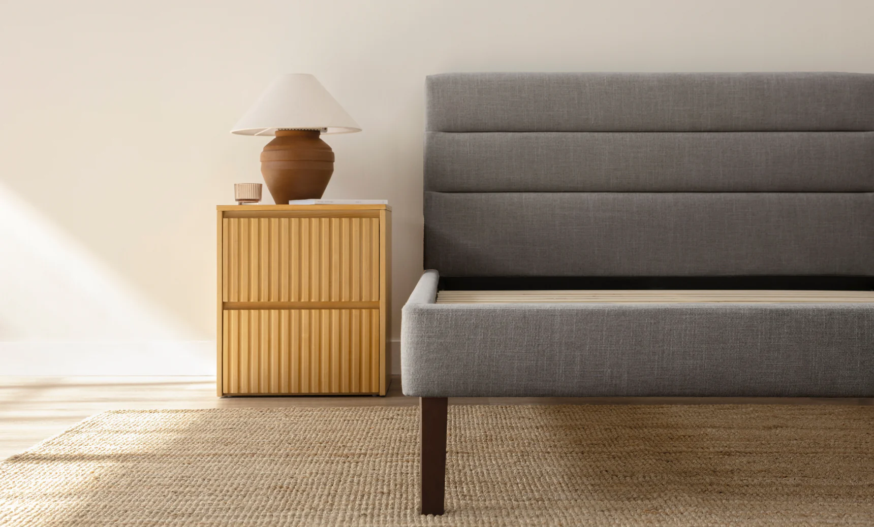 Channel Upholstered Bed Frame - Image 11