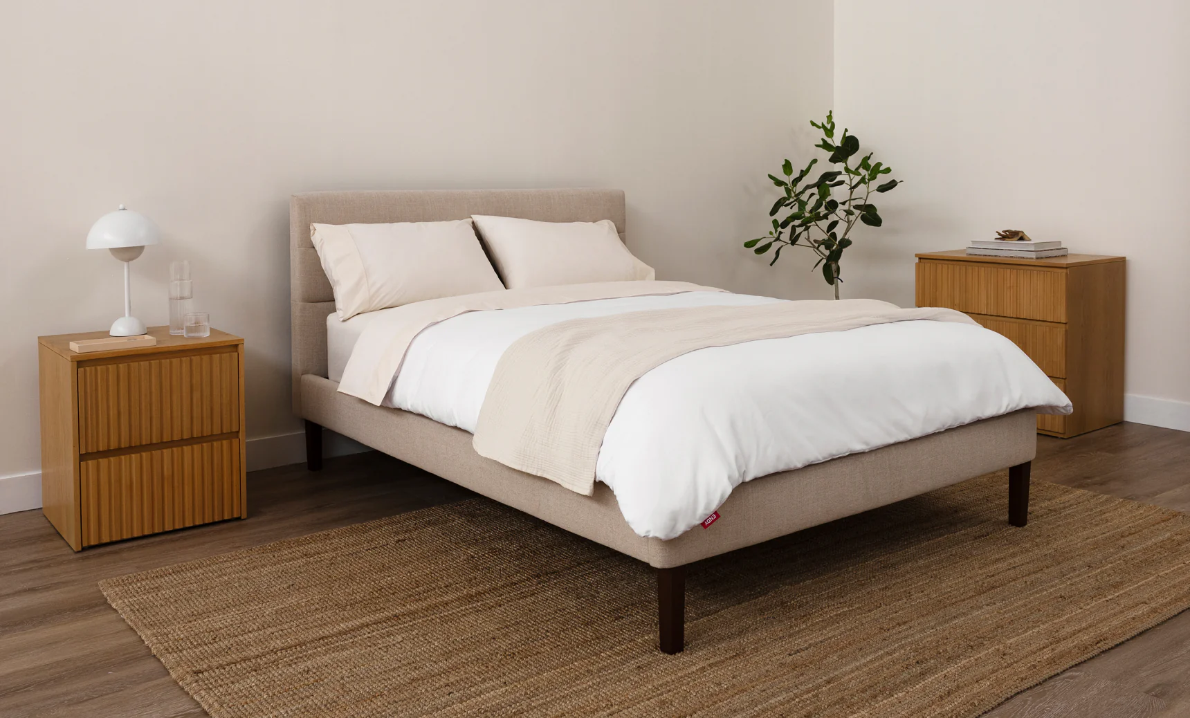 Channel Upholstered Bed Frame - Image 4